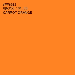 #FF8323 - Carrot Orange Color Image
